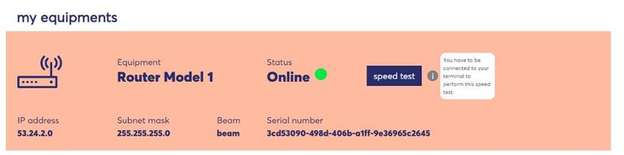 Check the speed