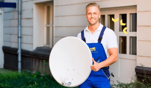 konnect installer during the installation of konnect satellite internet